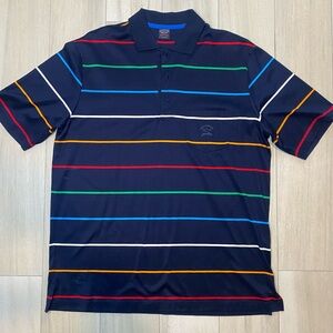 Paul & Shark polo shirt men’s collard shirt sleeve striped large